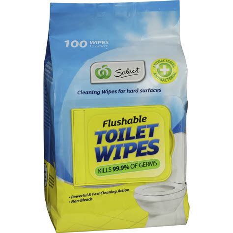 Select Toilet Cleaner Flushable Wipes 100 Pack | Woolworths