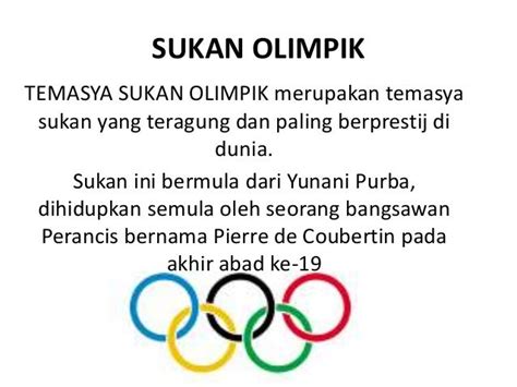 Sejarah sukan olimpik