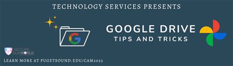 Google Drive Tips and Tricks | University of Puget Sound