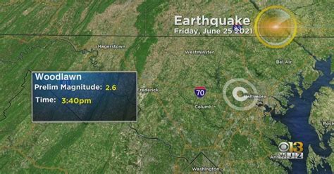 'It Really Shook': 2.6 Magnitude Earthquake Reported In Maryland ...