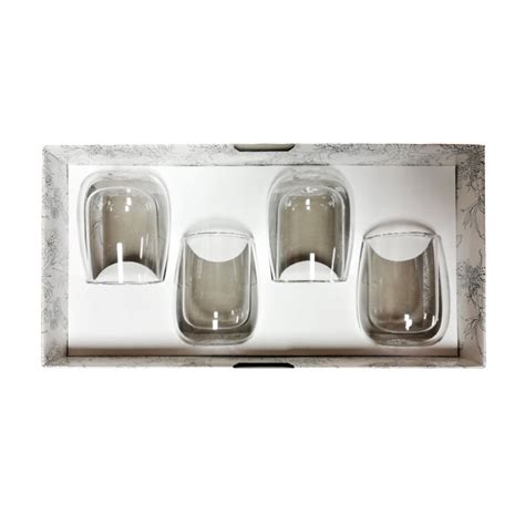 Gift Pack with 4 x 200ml Double-Wall Glass Cups - Carmién Tea