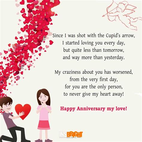 Cute Happy Anniversary Poems For Him or Her With Images | Insbright