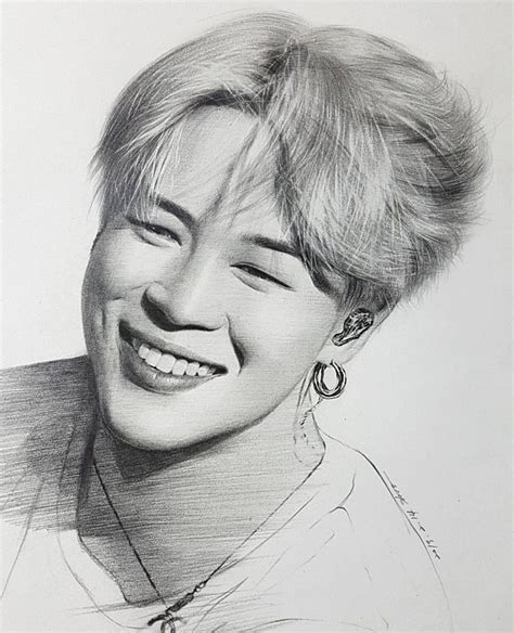 Jimin Bts Easy Drawing Bts Drawings Drawings Kpop Drawings | Images and ...