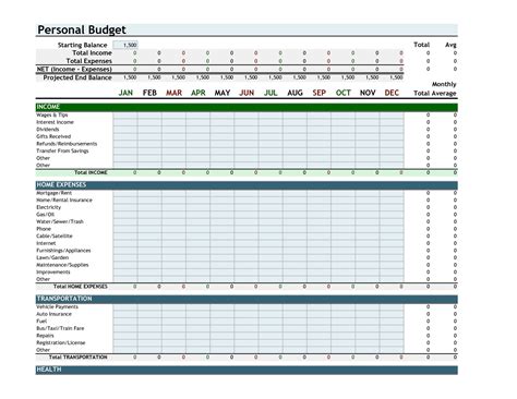 Monthly Budget Planner Excel Free Download Example of Spreadshee