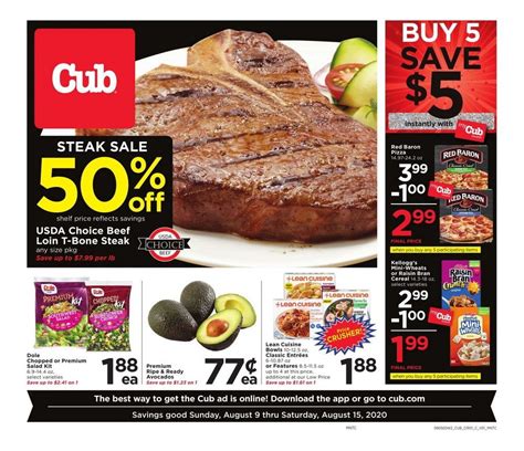 Cub Foods Weekly Ad Aug 09– Aug 15, 2020