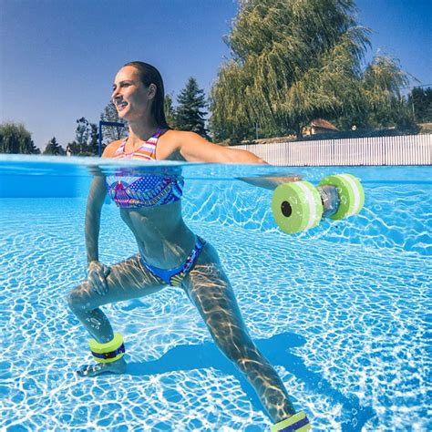 Carperipher 6-Piece Water Aerobics Set - Aquatic Exercise Pool Fitness ...