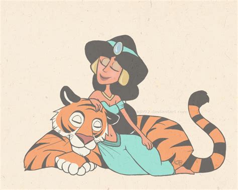 Jasmine and Rajah by KJB92 on DeviantArt