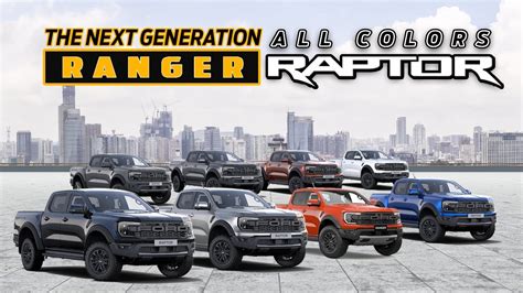 Ford Ranger Raptor 2023 | All Colors - YouTube