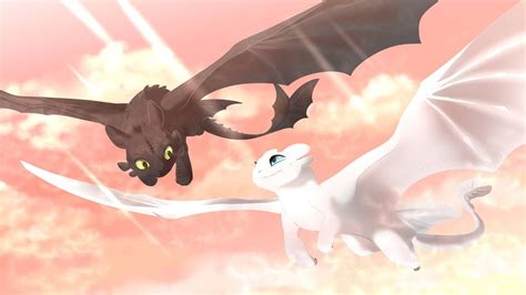 Toothless and Light Fury [FanArt] by https://www.deviantart.com ...