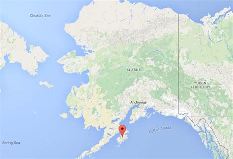 Where is Kodiak Island on map Alaska