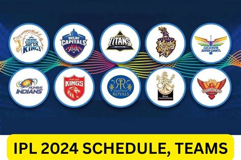 IPL Schedule 2024 : iplt20.com Time Table, Team List, Player List