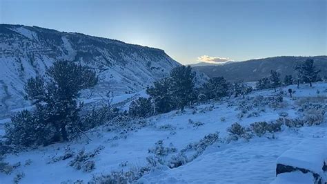 LOOK: Winter Has Officially Arrived In Yellowstone National Park