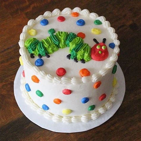 The Hungry, Hungry Caterpillar Smash Cake | Hungry caterpillar cake ...