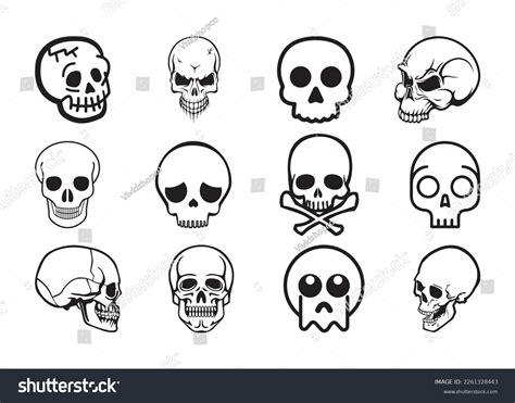 Skull Vector Print Skull Clipart Skull Stock Vector (Royalty Free ...