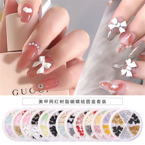 Buy Wholesale China 3d Diy Acrylic Nail Art Bow Resin Bow In Wheel ...