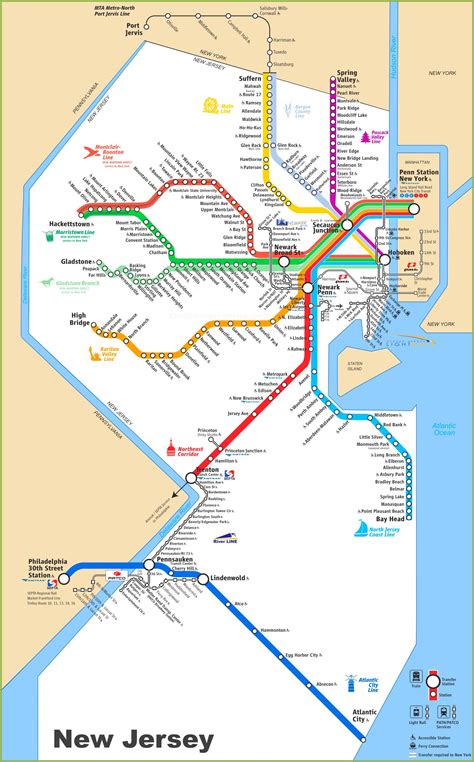 New Jersey Transit Route Map