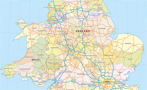 Road Map Of South England