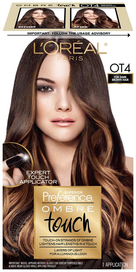 L'Oreal Paris Superior Preference Ombre Touch Hair Color, Dark Brown ...