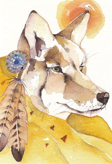 beautiful native american watercolor paintings | original watercolor ...