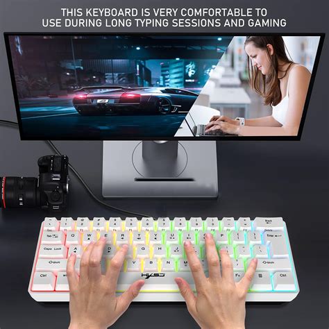 Buy Gaming Keyboard and Mouse Combo,61 Keys Compact RGB Backlit ...