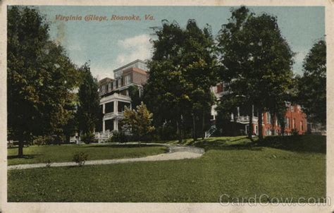 Virginia College Roanoke, VA Postcard