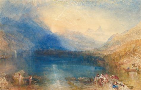 William Turner (1775-1851, England) | The Lake of Zug (Il Lago di Zug ...