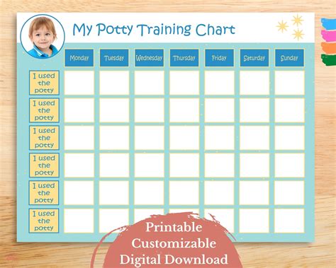 Potty Training Schedule Chart Printable, Potty Training Sticker Chart ...