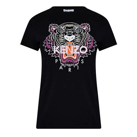 KENZO | Tiger T Shirt | Women | Black 99 | Flannels