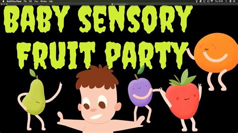 BABY SENSORY CONTRAST FRUIT DANCE PARTY DANCING FRUIT - YouTube Music