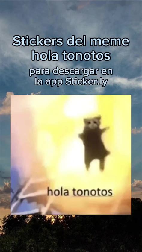 Hola tonotos😼 Descarga este meme para | WhatsApp Stickers (@stickerly ...