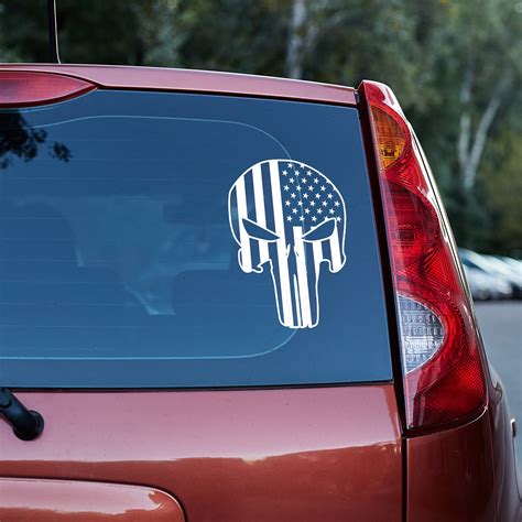 US Flag Skull - Vinyl decal – Horrible Designs