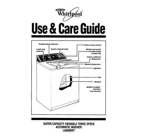 Whirlpool Washing Machine Repair Manual | Manualzz