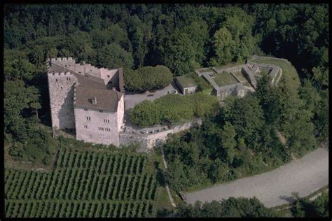 A birdseye-view of the Habsburg (Habsburg Castle), were the Family ...