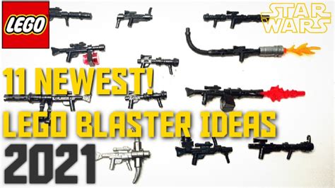 LEGO: HOW TO MAKE CUSTOM STAR WARS BLASTERS AND GUNS (BUILD TUTORIAL ...