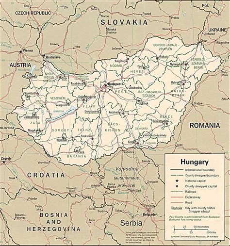 Map Of Hungary Europe – Topographic Map of Usa with States