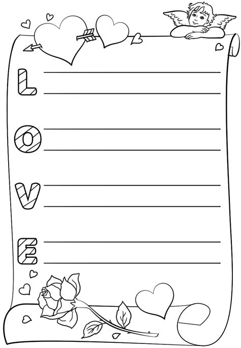 Love Acrostic Poem Template | Free Printable Papercraft Templates