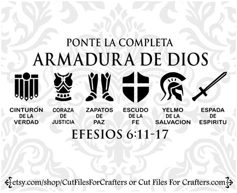 Buy La Armadura De Dios Svg Ponte La Completa Armadura De Dios Online ...