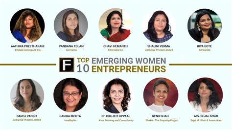 Top 10 Emerging Women Entrepreneurs of the year 2021-22 by Fame Finders