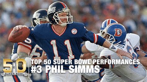 #3: Phil Simms Super Bowl XXI Highlights | Broncos vs. Giants | Top 50 ...