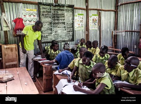 Bridge International Academies students in class at a school in Kampala ...