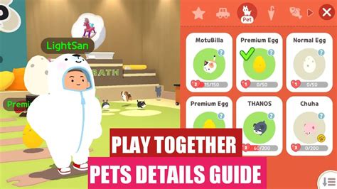 Play Together Pets Guide: Hatch Pet Eggs, Pet List, and Pet Level ...