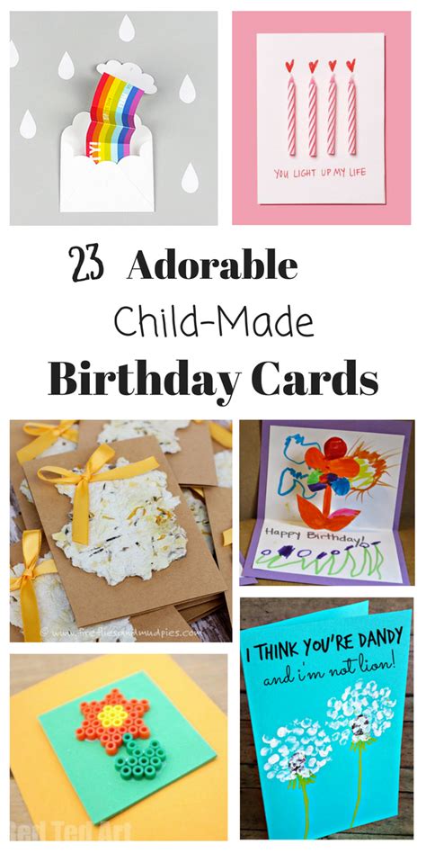 Homemade Birthday Cards for Kids to Create! - How Wee Learn