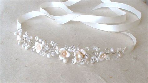 Wedding Headband. Flower Headband. Bridal Headband. Rhinestone Headband ...