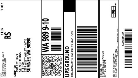 evo Returns - UPS Electronic Return Label: View/Print Label