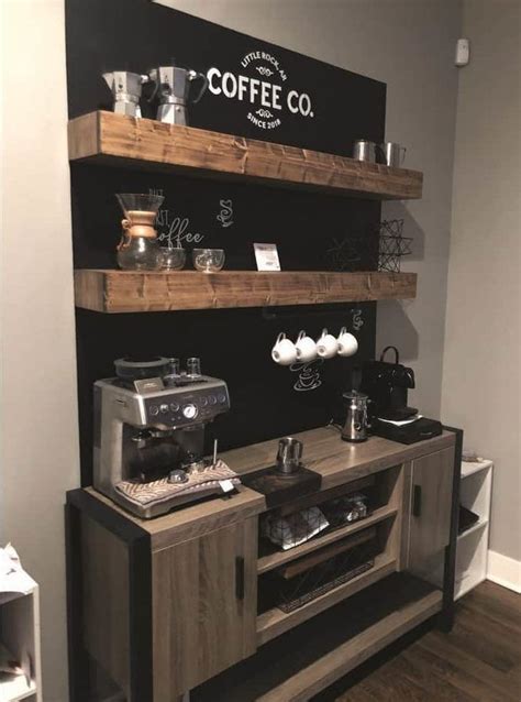 Cafeterías | Coffee bar home, Coffee station kitchen, Coffee bar