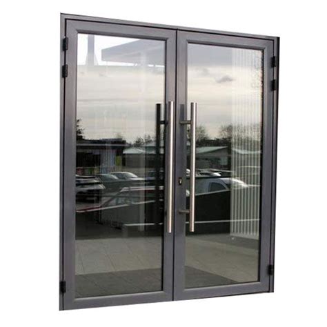 Aluminum Main Door Swing Designs Double Tempered Glass Windproof Door ...