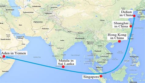 Navigation route of oil tanker. | Download Scientific Diagram