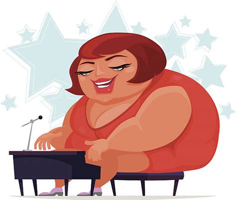 Cartoon Of Fat Lady Singing Illustrations, Royalty-Free Vector Graphics ...