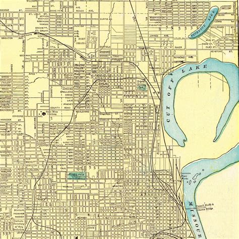 Antique OMAHA Street Map of Omaha Nebraska 1903 City Map Omaha | Etsy