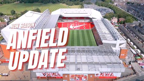 Anfield Update | New pitch and Anfield Road Stand look - YouTube